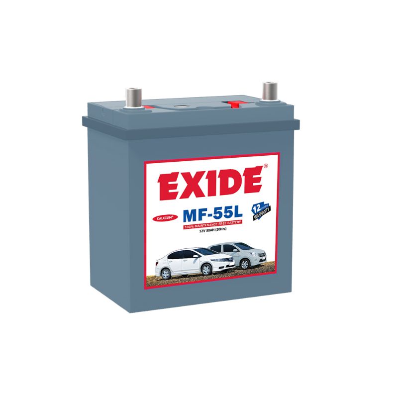 Picture of Exide Car Dry Battery MF 55L - 38 AH - 9 Plates